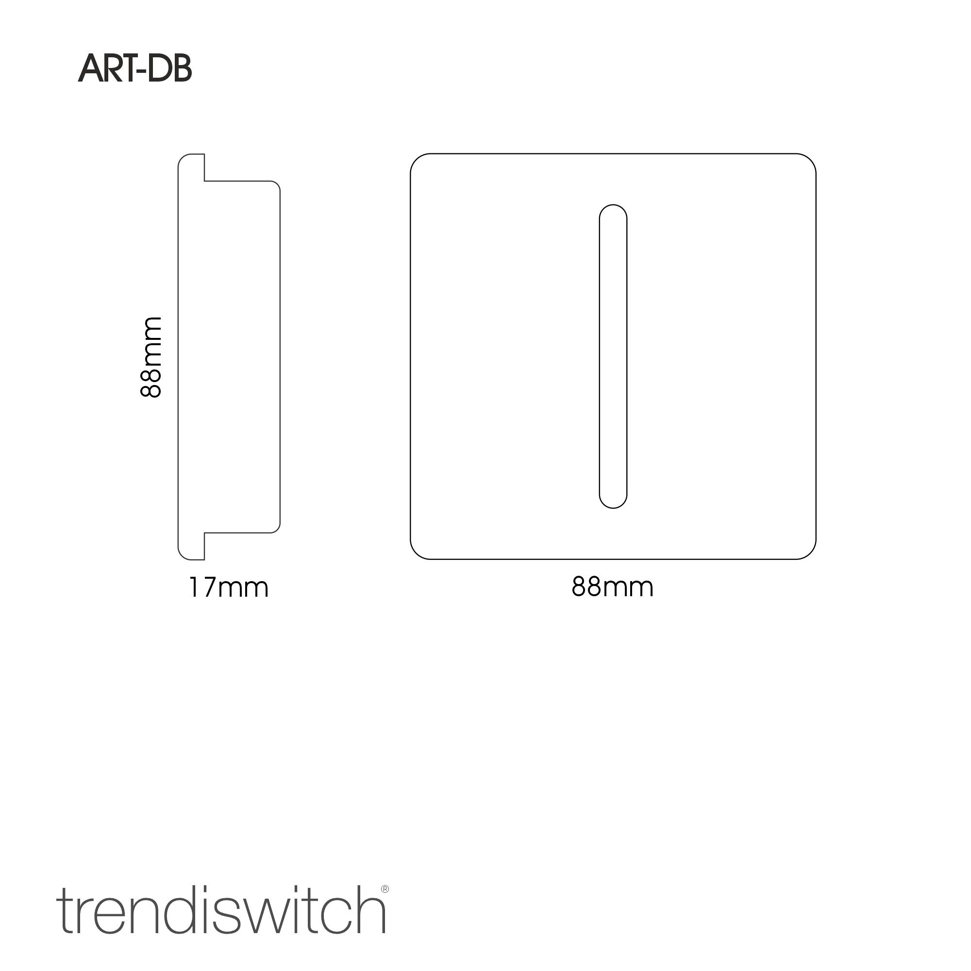 ART-DBCG  1 Gang Doorbell Cool Grey